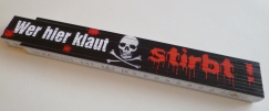 Zollstock - Wer hier klaut stirbt - Z043 Zollstock - Wer hier klaut stirbt - Z043