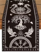 Tischläufer - Rabenbanner - schwarz Tischläufer - Rabenbanner - schwarz