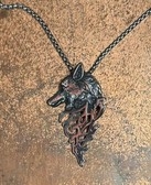 Halskette - keltischer Wolf - Edelstahl mit Kette Halskette - keltischer Wolf - Edelstahl mit Kette