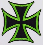 Aufnäher - Eisernes Kreuz - AEP - schwarz/grün Aufnäher - Eisernes Kreuz - AEP - schwarz/grün
