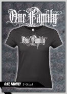 Frauen T-Shirt - One Family - Frontdruck - Girly schwarz Frauen T-Shirt - One Family - Frontdruck - Girly schwarz