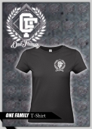 Frauen T-Shirt - One Family - Ehrenkranz - Girly schwarz Frauen T-Shirt - One Family - Ehrenkranz - Girly schwarz