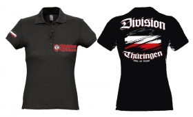 Frauen Polo - Division Thüringen - Motiv 1 - schwarz Frauen Polo - Division Thüringen - Motiv 1 - schwarz