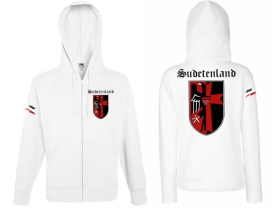 Kapuzenjacke - Sudetenland - weiß Kapuzenjacke - Sudetenland - weiß