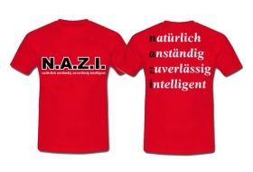 T-Hemd - N.A.Z.I. - Motiv 1 - rot T-Hemd - N.A.Z.I. - Motiv 1 - rot