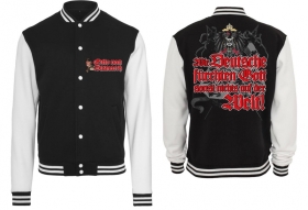 College Jacke - schwarz/weiß - Bismarck - Wir Deutsche College Jacke - schwarz/weiß - Bismarck - Wir Deutsche