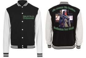 College Jacke - schwarz/weiß - Ruhm und Ehre College Jacke - schwarz/weiß - Ruhm und Ehre