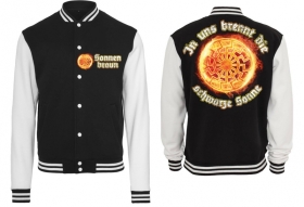 College Jacke - schwarz/weiß - Sonnenbraun College Jacke - schwarz/weiß - Sonnenbraun