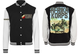 College Jacke - schwarz/weiß - Afrika Korps College Jacke - schwarz/weiß - Afrika Korps