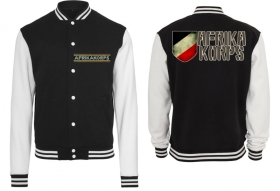 College Jacke - schwarz/weiß - Afrika Korps - Motiv 2 College Jacke - schwarz/weiß - Afrika Korps - Motiv 2