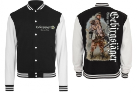 College Jacke - schwarz/weiß - Gegirgsjäger College Jacke - schwarz/weiß - Gegirgsjäger