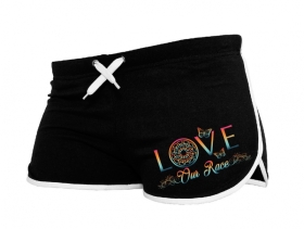 Frauen - Shorts Love our Race - bunt Frauen - Shorts Love our Race - bunt