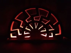 Lichterbogen LED - Schwarze Sonne - Handarbeit Lichterbogen LED - Schwarze Sonne - Handarbeit