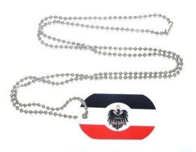 Halskette - Dogtag - Deutsches Reich mit Reichsadler Halskette - Dogtag - Deutsches Reich mit Reichsadler