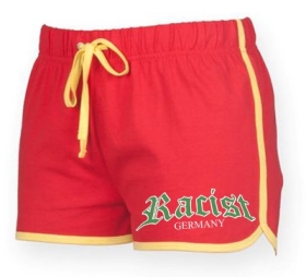 Frauen - Shorts Racist - rot Frauen - Shorts Racist - rot