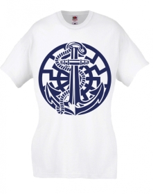Frauen T-Shirt - Anker der Freiheit - weiß/dunkelblau Frauen T-Shirt - Anker der Freiheit - weiß/dunkelblau