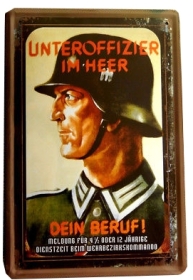 Blechschild - Unteroffizier im Heer - D40 (308) Blechschild - Unteroffizier im Heer - D40 (308)