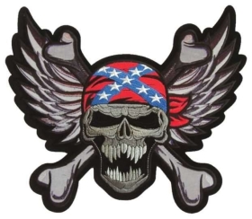 Rückenaufnäher - Confederate Skull Rückenaufnäher - Confederate Skull
