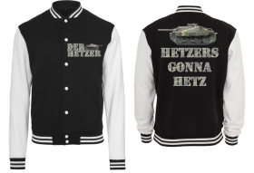 College Jacke - schwarz/weiß - Hetzer College Jacke - schwarz/weiß - Hetzer