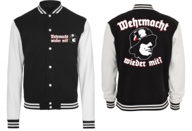 College Jacke - schwarz/weiß - Wehrmacht College Jacke - schwarz/weiß - Wehrmacht