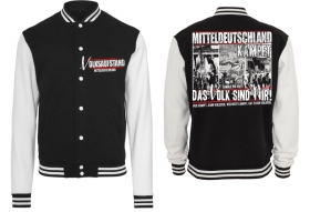 College Jacke - schwarz/weiß - Volksaufstand Mitteldeutschland College Jacke - schwarz/weiß - Volksaufstand Mitteldeutschland