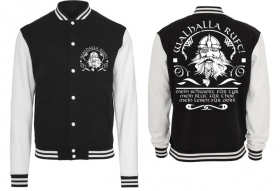 Frauen College Jacke - schwarz/weiß - Walhalla Ruft Frauen College Jacke - schwarz/weiß - Walhalla Ruft