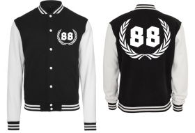 College Jacke - schwarz/weiß - 88 College Jacke - schwarz/weiß - 88